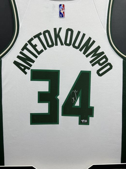 收藏系列 字母哥 雄鹿队34号白色 亲笔签名球衣 商品图2