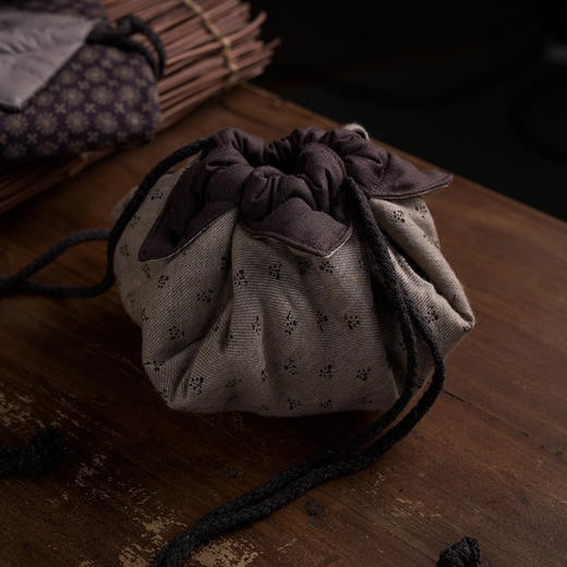 依云如意茶具包/棉麻茶具茶杯收纳袋子便携旅行布包 商品图2