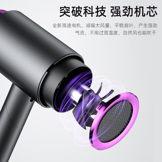 新款Q8护发吹风机大功率速干负离子吹风机家用发廊大功率冷热护发静音电吹风 商品图2