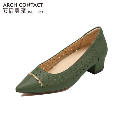 ARCHCONTACT安启美奈软底尖头镂空单鞋52735 商品图2
