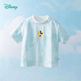 迪士尼男童T恤纯棉儿童短袖宝宝洋气夏季上衣
