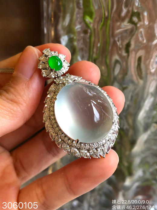 玻璃蛋面吊坠【3060105】具体价格微信咨询 商品图0