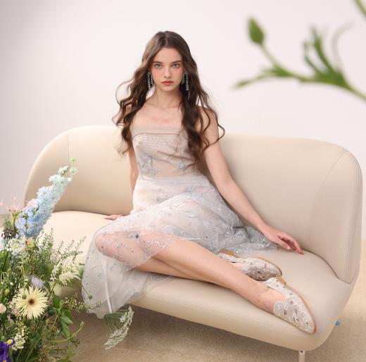 西村名物2023夏季新款平底优雅单鞋软底舒适百搭镂空奶奶鞋12231 商品图3