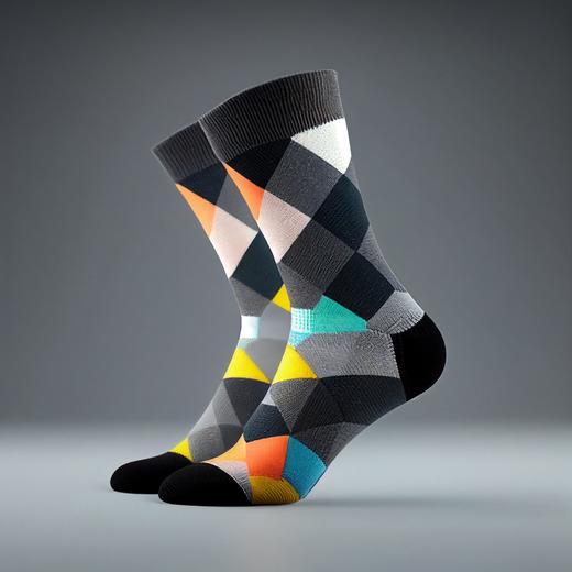 时尚款 · AI 男人袜 · Midjourney 做的男人袜（4双） 商品图1