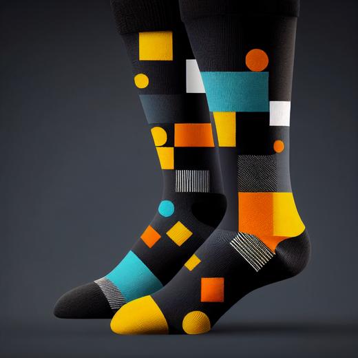 时尚款 · AI 男人袜 · Midjourney 做的男人袜（4双） 商品图2