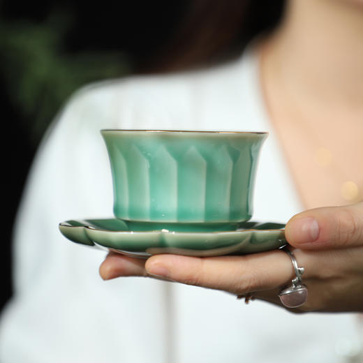 【加赠和田墨玉心经吊坠】《西游传奇》茶器套组 故宫特邀文物修复专家阳士琦监制 手工描真金 商品图4