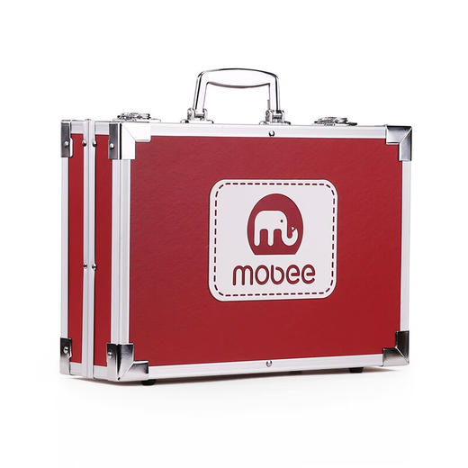 mobee画笔套装 绘画礼盒 礼品文具 画画套装 六一儿童节礼物 涂鸦礼盒 P018T6儿童绘画艺术礼盒【红色】 mobee 商品图0