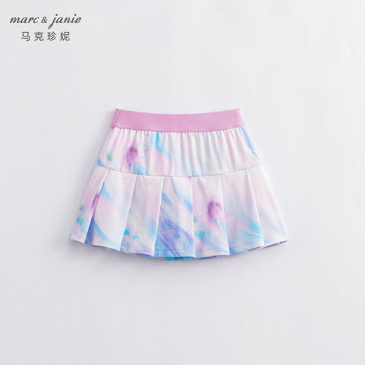 【凉感防晒】马克珍妮新款夏装 女童撞色百褶裙裤231009 商品图1