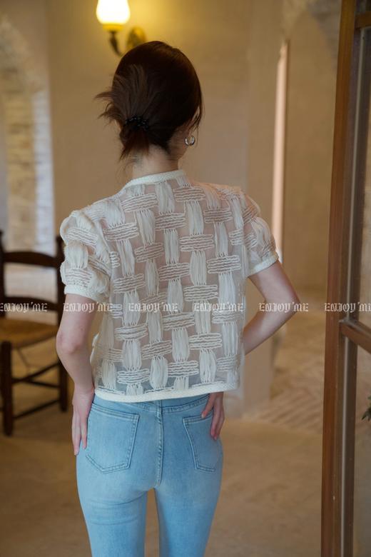 【门店同款】夏季小香风编织透视上衣 150760937 商品图4
