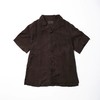 KUON S/S Open Collar Shirt 日本鹿儿岛职人天然染色泥染短袖衬 商品缩略图0