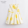 马克珍妮新款夏装 女童黄色波点花边领纯棉连衣裙230819 商品缩略图0