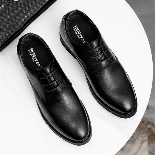 男士商务皮鞋内增高男鞋真皮休闲英伦风增高鞋男厚底新郎伴郎婚鞋 商品图1