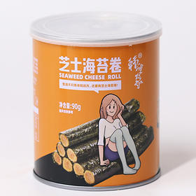 韩海妈妈牌芝士海苔卷90g/罐