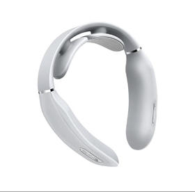 【母亲节礼物】SKG 颈椎按摩器 时尚颈椎肩颈按摩仪 颈椎经络电脉冲护颈仪 K3浅灰色