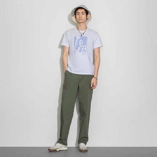 Lee商场同款23春夏新品标准版印花白色男短袖T恤LMT0016163RX-K14 商品图2
