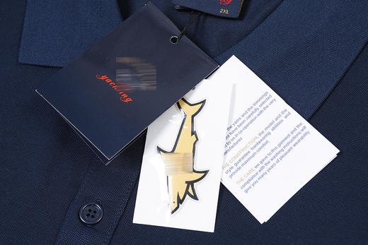 鲨鱼 简约刺绣小方标 珠地网眼棉短袖POLO衫 特惠 PSS139 商品图9