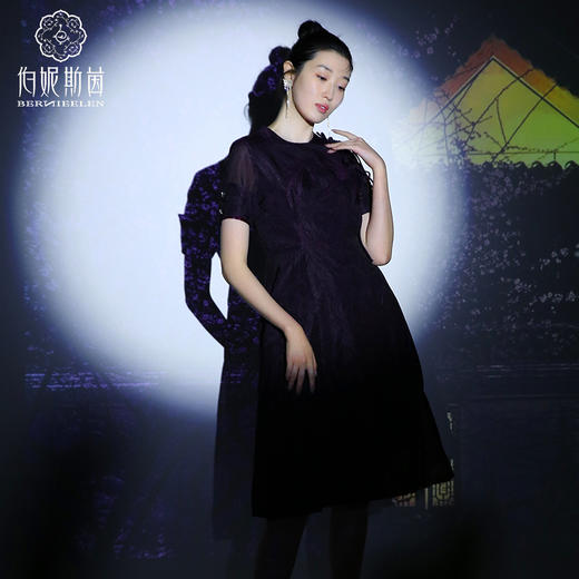 【伯妮斯茵】优雅中长款连衣裙 2S500016 商品图0