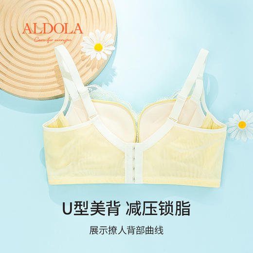 雅黛丽内衣女小胸聚拢亲肤透气文胸无钢圈收副乳防下垂美背女胸罩 商品图4