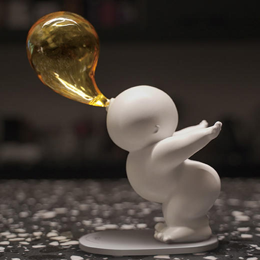 与光共舞 光头仔的游乐园「梦想的样子」艺术雕塑 白 商品图2