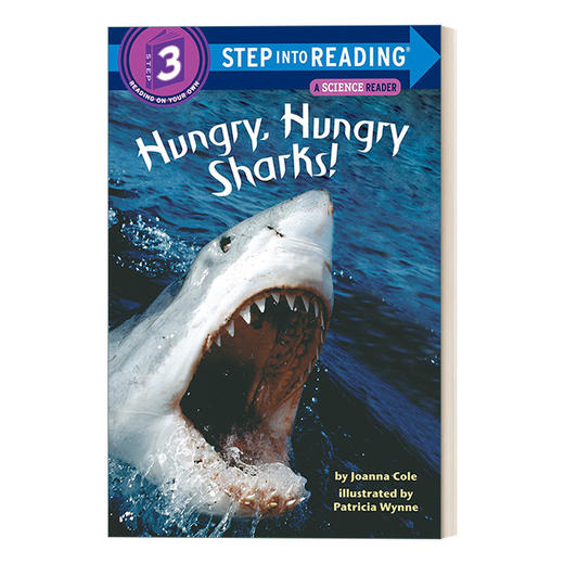 英文原版 Step into Reading 3 - Hungry  Hungry Sharks!  (A Science Reader) Non-fiction 饥饿的鲨鱼 英文版 进口英语原版书籍 商品图0