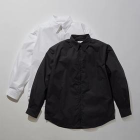 KUON Zip-Up Cotton Shirt 透气高支棉拉链长袖衬衫