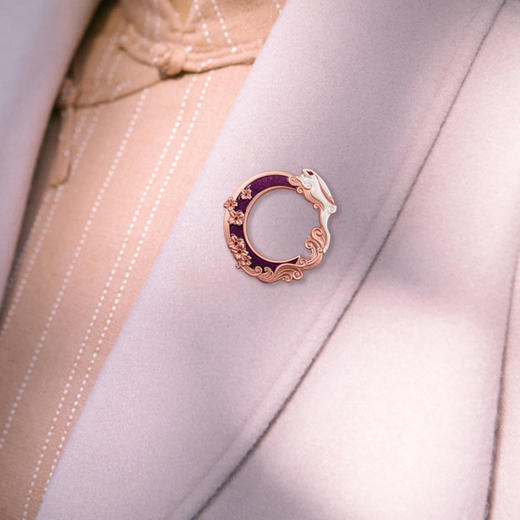 【上海造币】2023兔年生肖系列·月兔镂空纪念章 商品图5