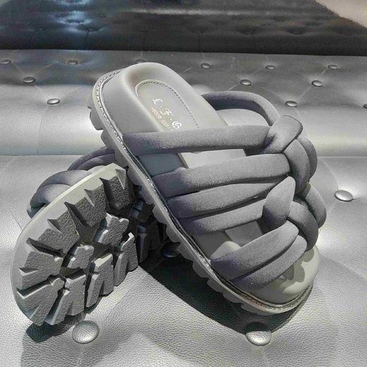 LFGJ 15005 厚底编织面包拖鞋 商品图9