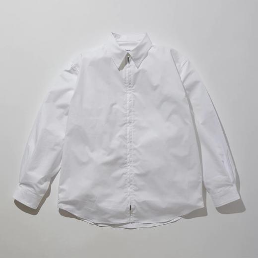 KUON Zip-Up Cotton Shirt 透气高支棉拉链长袖衬衫 商品图2