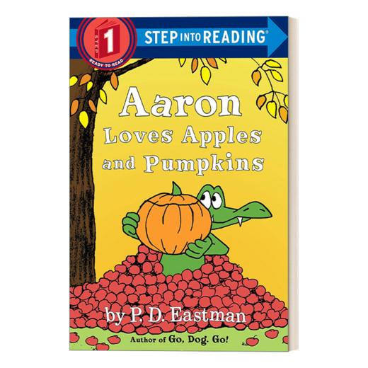 英文原版 Step into Reading 1 - Aaron Loves Apples and Pumpkins 亚伦爱苹果和南瓜 兰登分级读物1 英文版 进英语原版书籍 商品图1