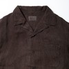 KUON S/S Open Collar Shirt 日本鹿儿岛职人天然染色泥染短袖衬 商品缩略图3