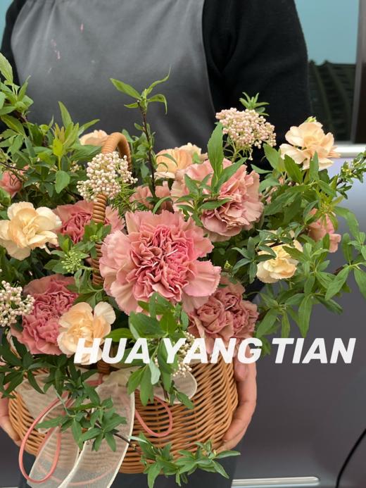 温暖的魔法 粉色系 · 花篮 商品图1