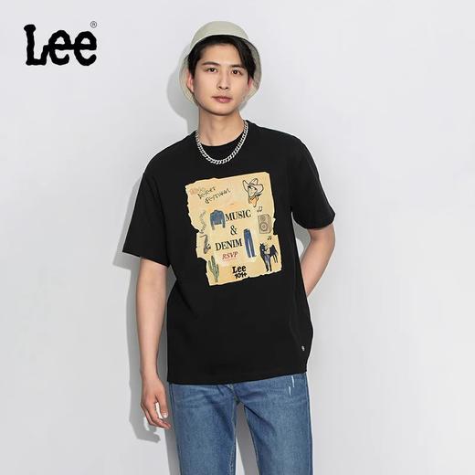 Lee商场同款23春夏新品101+舒适版印花多色男短袖T恤LMT0015434DR00FK14000/11000 商品图1