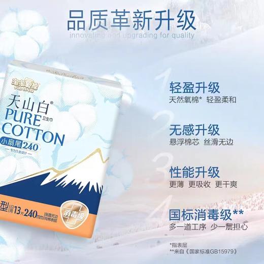 淘淘小扇尾纯棉无香卫生巾  13片 商品图1