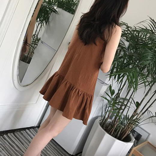 裁缝学苑A11挂脖连衣裙复古港味娃娃裙1:1服装纸样剪裁图纸牛皮纸 商品图1