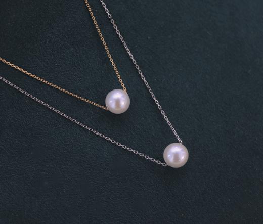 路路通淡水珍珠项链（9mm左右）简约大气 体现极简美   夏季必备款 商品图1