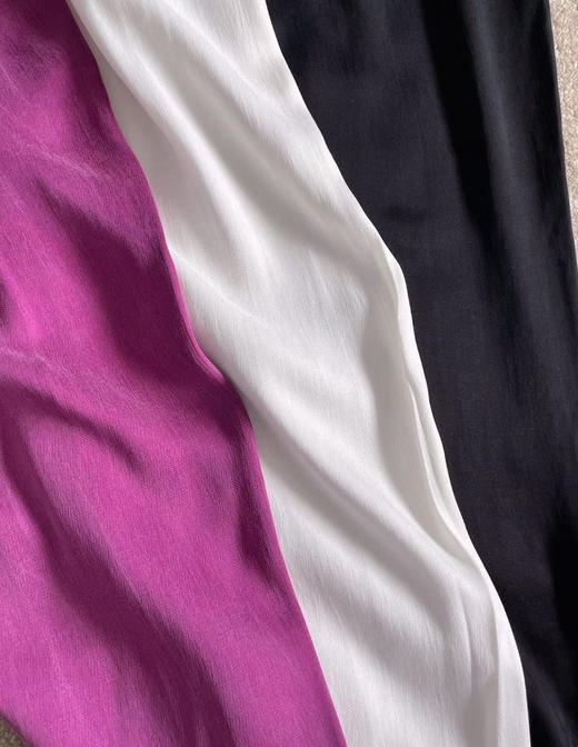 铜氨丝萝卜裤。 玫红  白色 黑色 自己备注号码颜色 商品图3