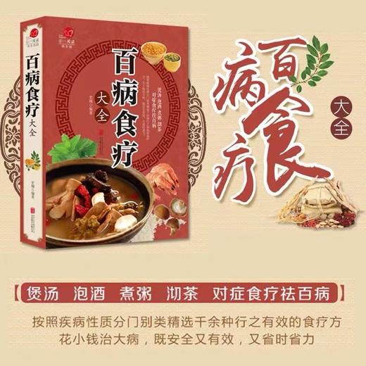 【推荐】全4册百病食疗大全餐桌上的中药书每天对症喝碗广东靓汤疾病一扫光高血压饮食宜忌速查全书官方正版民间中医养生小方子书籍疗饮食 商品图1