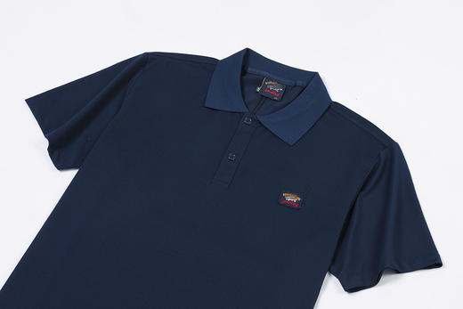 鲨鱼 简约刺绣小方标 珠地网眼棉短袖POLO衫 特惠 PSS139 商品图6