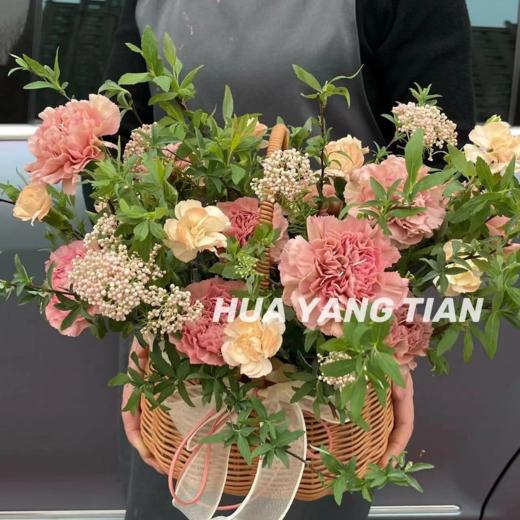 温暖的魔法 粉色系 · 花篮 商品图0