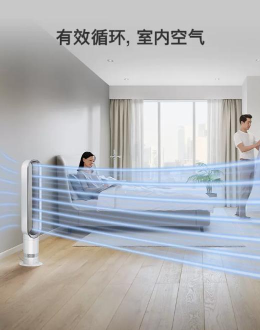 戴森（Dyson）AM07 无叶电风扇 落地扇 强劲稳定气流 进口空气循环扇 白色 商品图1