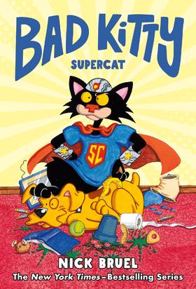 小坏猫：超人猫 儿童绘本故事书 英文原版 Bad Kitty: Supercat