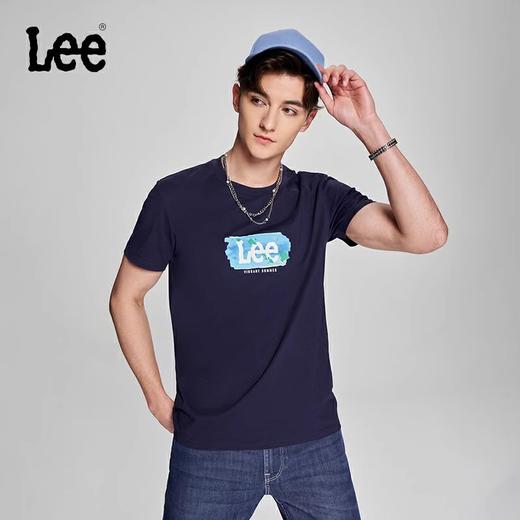 Lee商场同款23春夏新品舒适版印花凉感男短袖T恤LMT004538200231A01742 商品图0