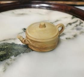柱形节节高升把把壶°黄杨木