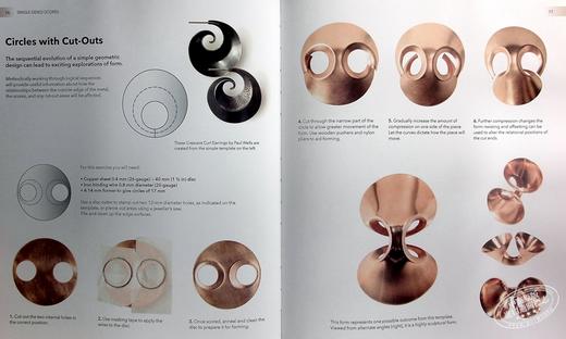 【中商原版】New Jewellery Techniques 进口艺术 新珠宝技术：金属制品和银器的弯曲刻痕和折叠 商品图4