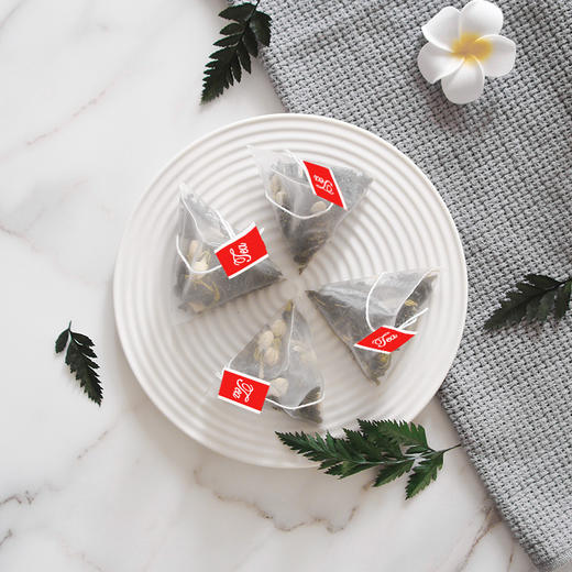 「50包装！茉莉绿茶」三角包茉莉花茶 角袋泡茶绿茶花草茶量贩装茶饮 商品图1