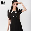 P&X设计师女装  梭织连衣短裙 823208878B 黑色 商品缩略图0