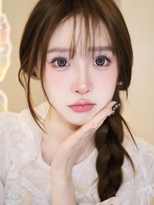 【大直径】PFGIRLCON-奶灰熊-14.5mm【年抛 0-800度 含525/575】 商品图1
