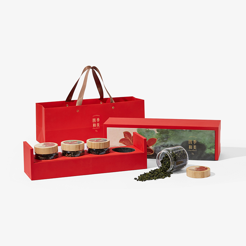 【 四季和美】一盒尊享 四款好茶 茉莉花茶 月光白茶 铁观音 金牡丹