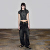 NUTH“小飞鼠”｜黑色牛仔裤设计感复古宽松阔腿牛仔裤 商品缩略图4