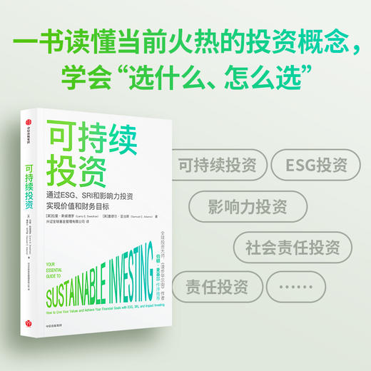 可持续投资 拉里斯威德罗等著 伯顿·麦基尔 杨华辉等8位大咖推荐 一书读懂当前超火爆投资概念 商品图2